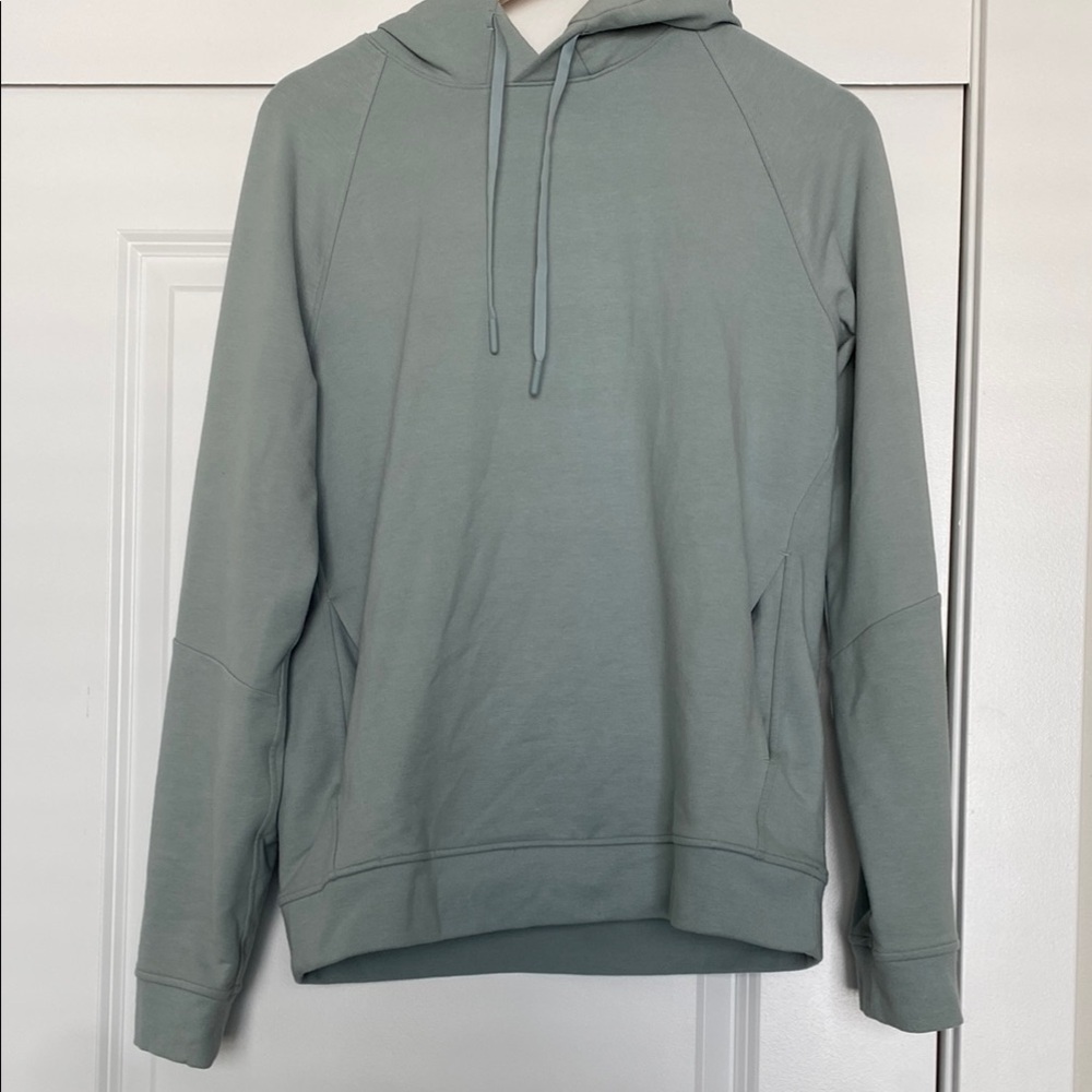 Lululemon Men's Sage Green Hoodie